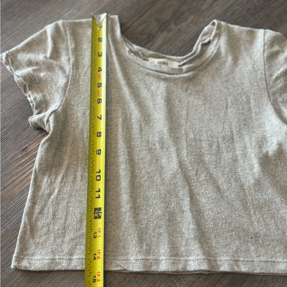 LOU TEE(Regen Silk Noil Jersey) speckled Heather Grey-size XS RV:$138 - Picture 10 of 16